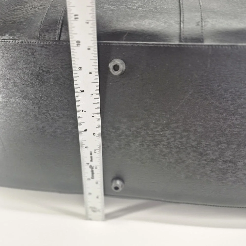 Montblanc Black Leather Duffel Bag